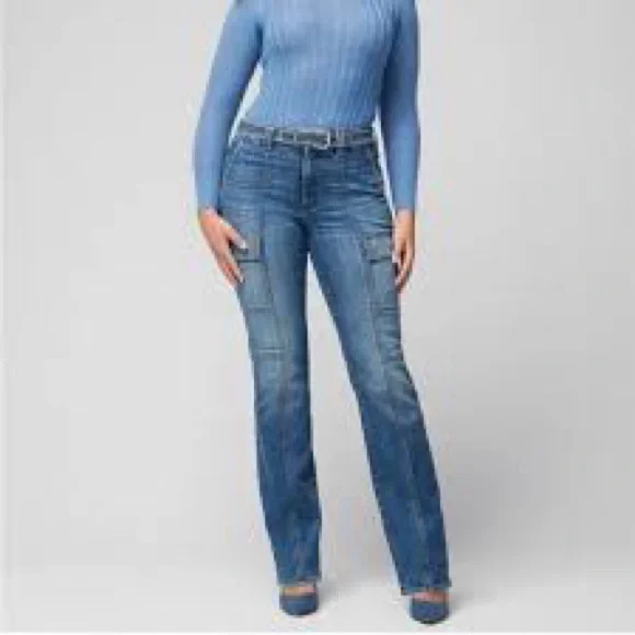 IWhite House Black Market High-Rise Cargo Bootcut - Picture 2 of 12